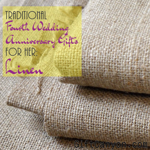 Traditional 4th Wedding Anniversary Gifts For Her Linen